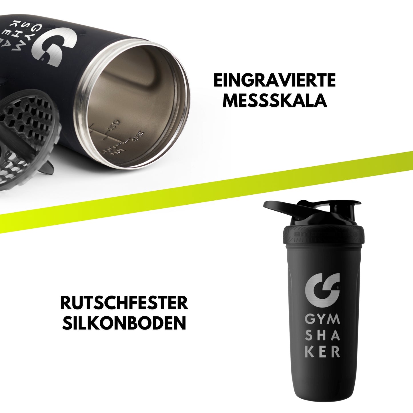 Protein Shaker Edelstahl