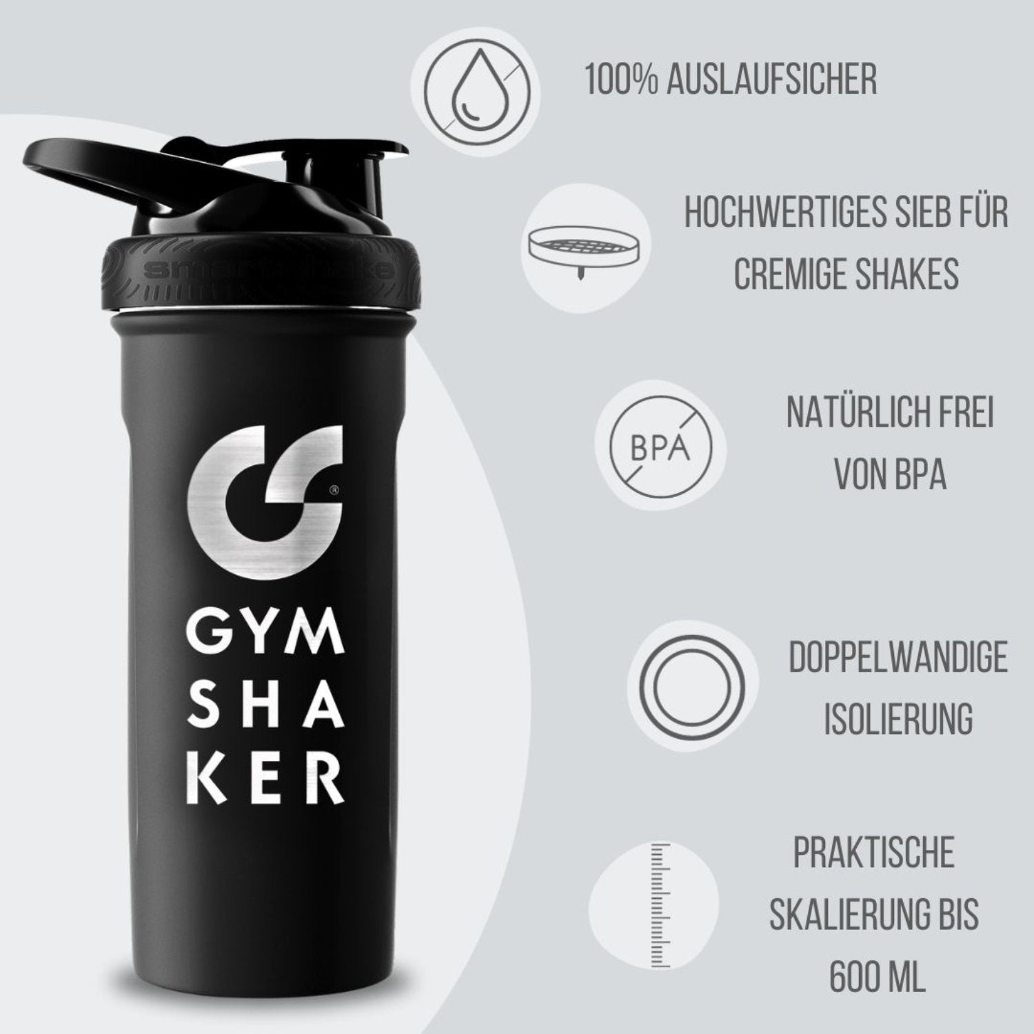 Protein Shaker Edelstahl Thermo