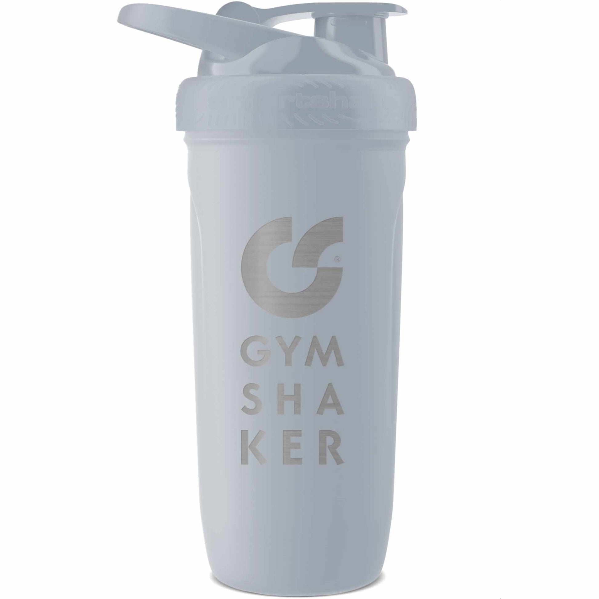 GYMSHAKER Protein Shaker Edelstahl aus erstklassigem 304er rostfreiem Edelstahl Grau