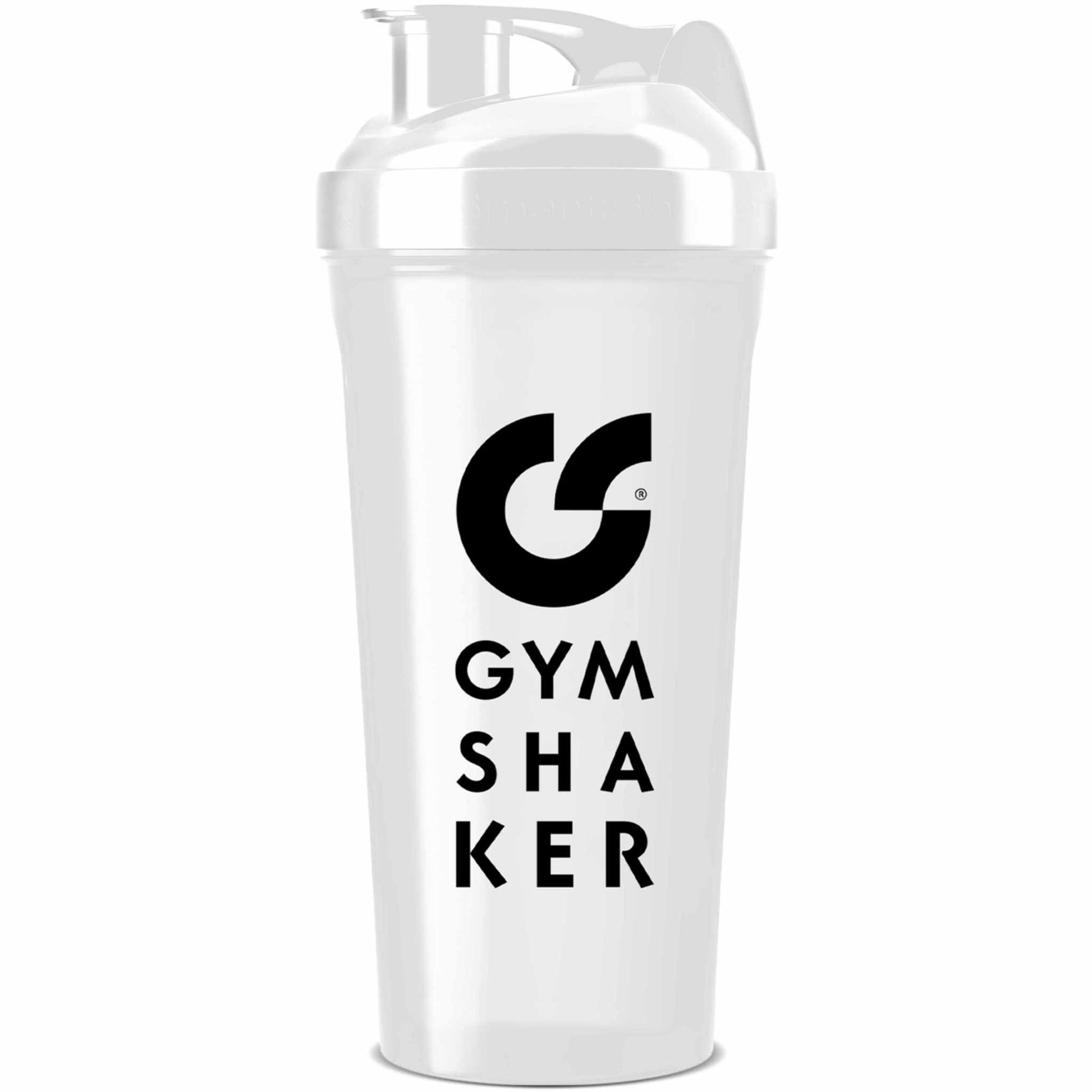 GYMSHAKER Premium Protein Shaker für cremige Shakes im Handumdrehen - Weiß